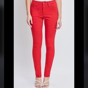 NEW Jones New York Scarlet Apple Soho Ankle Skinny Jeans Barbiecore Summer
